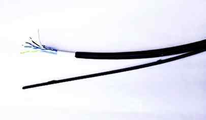 切り売り シールド付き 屋外用 LANケーブル STP CAT.5E 支持線付き Wシース 10m当たり拍卖