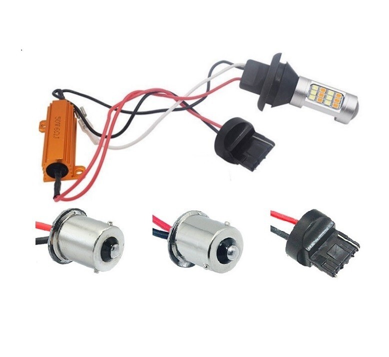 LED ウインカーポジションキット 42連 12V アンバー ホワイト ツインカラー ウインカー 2個セット (T20-7440 ホワイト) | a13-057-20-aw拍卖