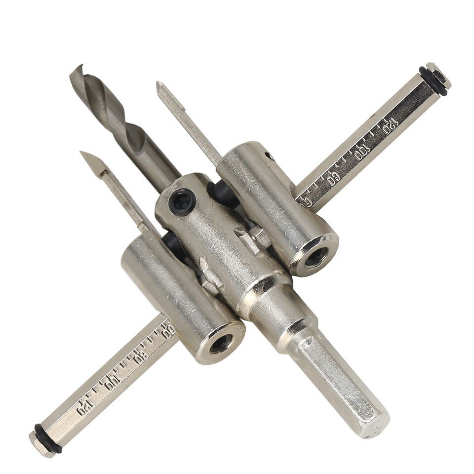 サークルカッター 自在錐 円切りカッター ドリル 六角軸 4-20cm Φ10mm ドリルビットカッター 穴あけ ボード (120) | a14-008-120拍卖