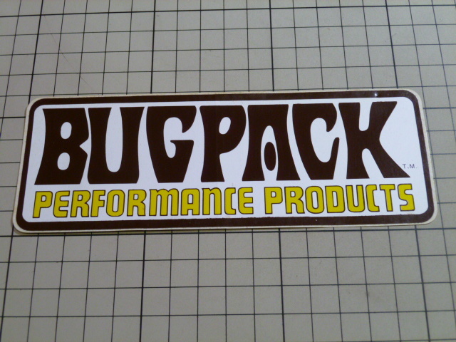 【希少】正規品 BUGPACK PERFORMANCE PRODUCTS ステッカー 当時物 です(156mm×56mm) バグパック 拍卖