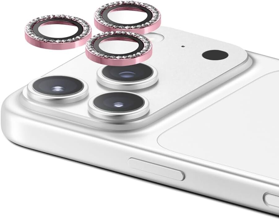 CASETiFY iPhone 17 Pro & Pro Max用 ラインストーンカメラレンズ保護カバー サクラピンク iPhone 16 Pro &Pro Maxも使用可拍卖