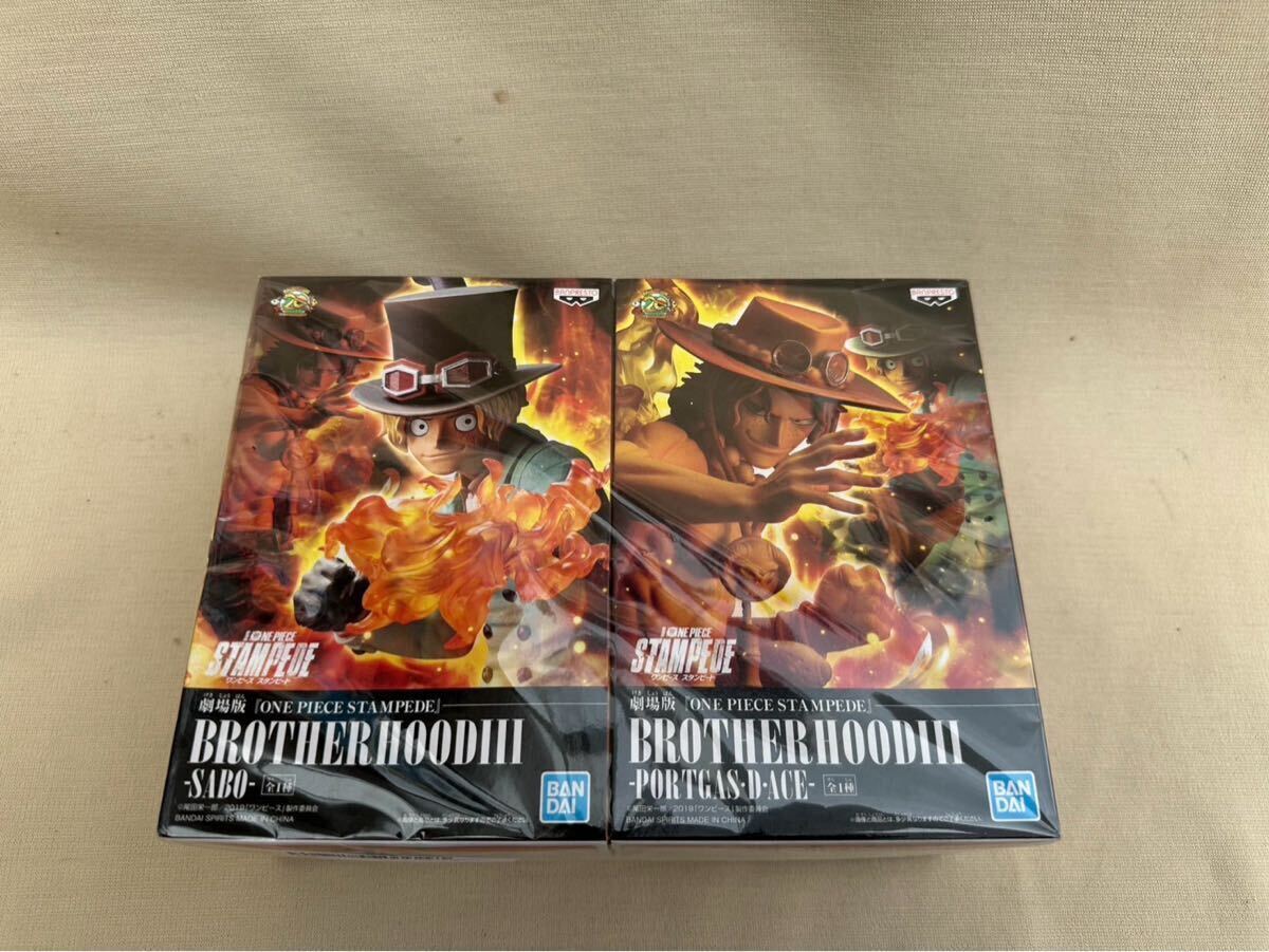 バンダイ BANDAI ONE PIECEスタンピード フィギュア BROTHERHOOD3 サボ エース フィルム未開封拍卖