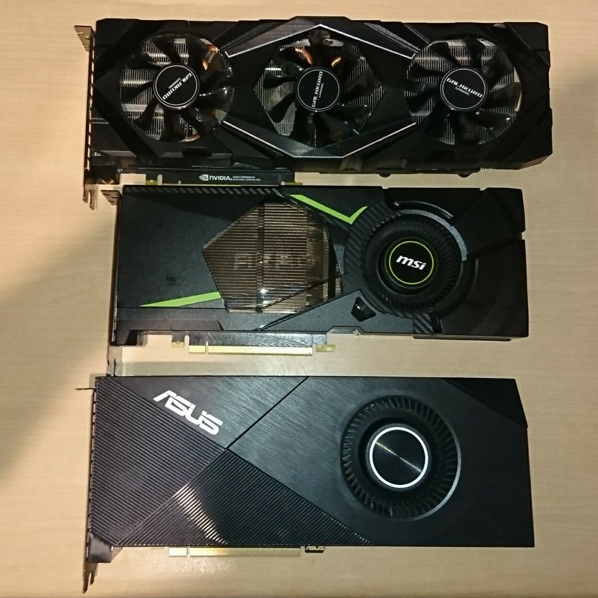 ジャンク! RTX2080Ti x2 RTX2080 x1 (PA2304)拍卖