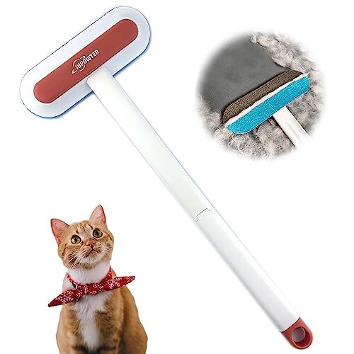 JUPAWTER 猫抜け毛取りブラシ 猫毛取りブラシ 猫用抜け毛クリーナー 繰り返し使える カーペット/衣類/寝具/ソファー用 オ拍卖