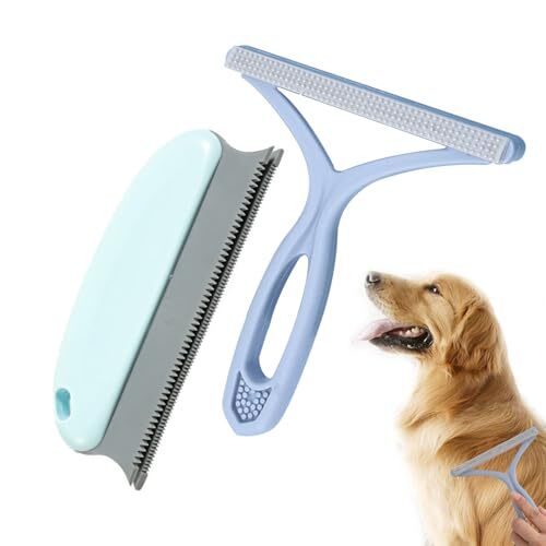 ライトブルー UrbanPulse 猫 犬 抜け毛取りブラシ 毛玉取り ペット用品 掃除 カーペット 毛取り ブラシ 粘着テープ節拍卖
