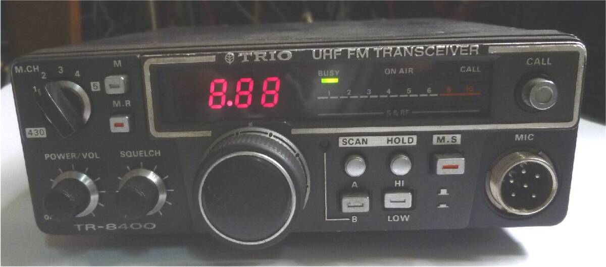ジャンク扱い品 トリオTR-8400 430MHzFM無線機 長期保管品を入手拍卖