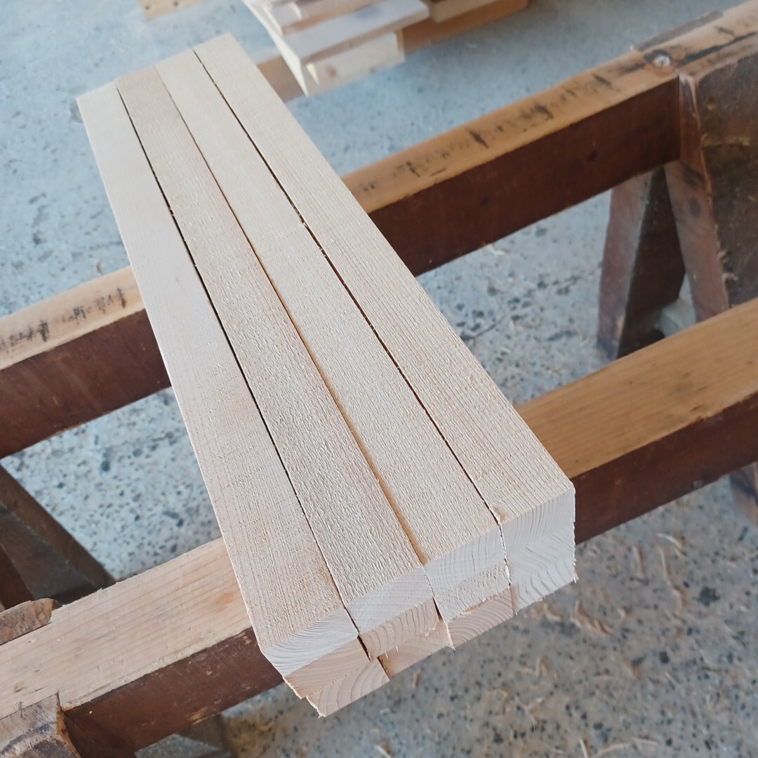 角材-1116【52.5×3.5×3cm】 国産ひのき 角材 12本セット テーブル脚 枠組み 木工 一枚板 無垢材 桧 檜 DIY拍卖