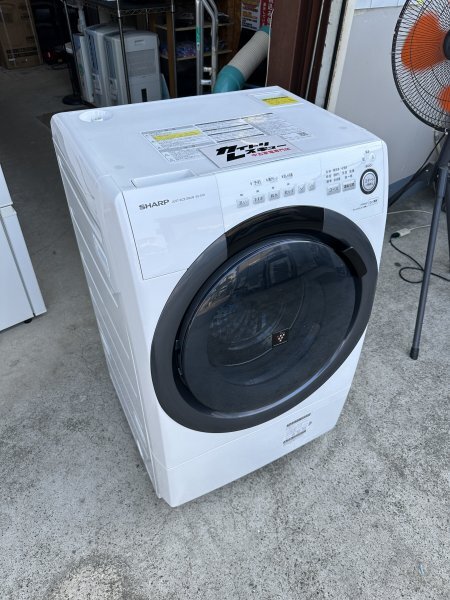 【高圧洗浄・動作確認済み】シャープ SHARP 2020年 ES-S7D-WL 7.0kg / 3.5kg ドラム式洗濯乾燥機 プラズマクラスター拍卖