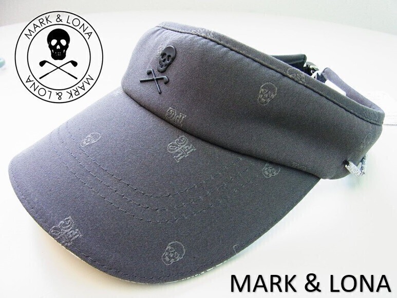 正規★新品未使用 MARK&LONA マーク&ロナ Enigma Sunvisor スカルドットアイアンスカルロゴバイザー【MLF-3A-FC08】チャコール【本物保証】拍卖