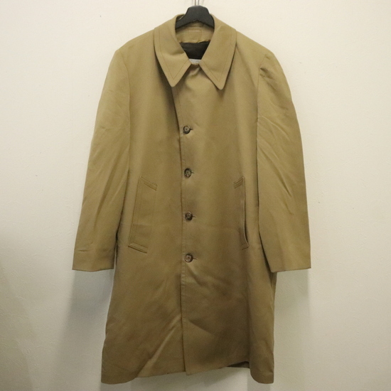 n992 70sビンテージ ロンドンフォグ LONDONFOG ロングコート■1970年代製 表記42 ブラウン トレンチ アメカジ ヴィンテージ 激安 古着 希少拍卖