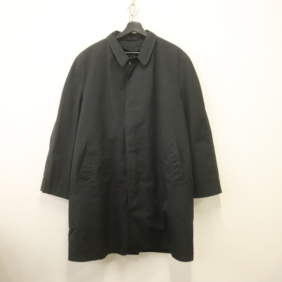 y401 60sビンテージ Wingflite ステンカラーコート■1960年代製 表記42サイズ 無地 黒 ブラック アメカジ ストリート 古着 激安 希少 70s拍卖