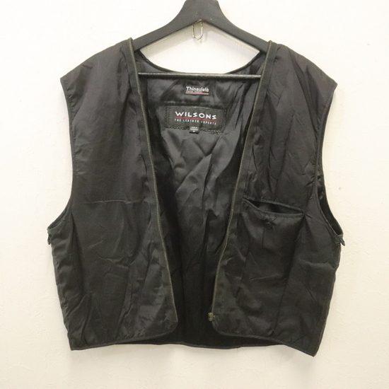 a938 90sビンテージ WILSOIVE ライナーベスト Thinsulate■1990年代製 表記Mサイズ ブラック 古着 アメカジ ストリート 80s 70s 激安 拍卖