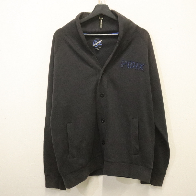 C830 2000年代製 PRODUX スウェットカーディガン ショールカラー■00s 表記XLサイズ 黒 アメカジ ストリート 古着 古着卸 激安 希少拍卖