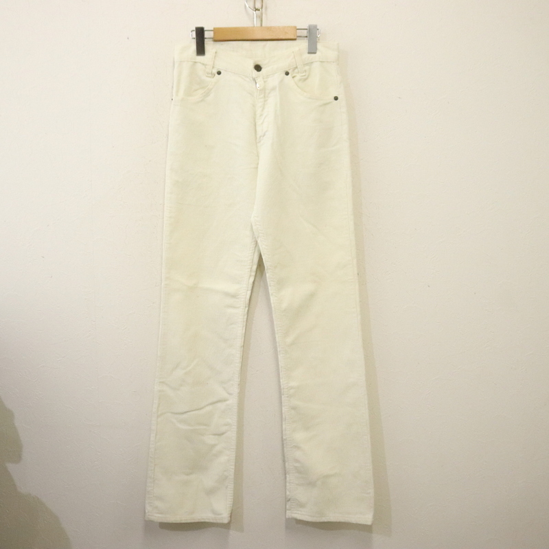 I645 90sビンテージ LEVIS リーバイス コーディロイパンツ 619■1990年代製 表記W28L34 ホワイト LIGHTNING TALON ヴィンテージ 古着 激安拍卖
