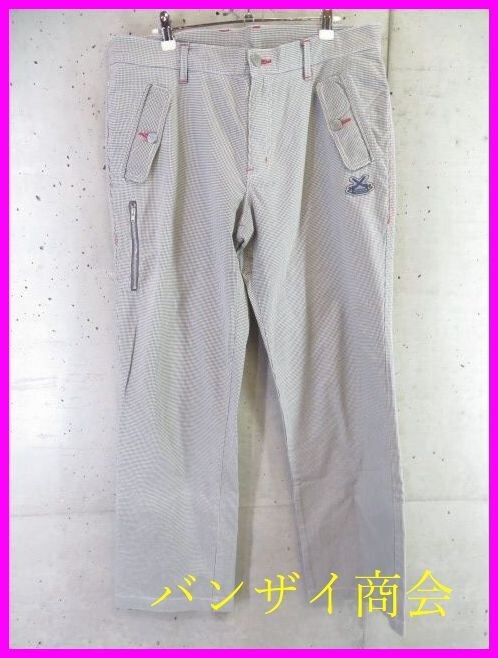 7101b16◆良品です◆86cm◆CASTELBAJAC カステルバジャック チェック柄 ストレッチパンツ/ジャケット/ポロシャツ/ニットセーター/ブルゾン拍卖