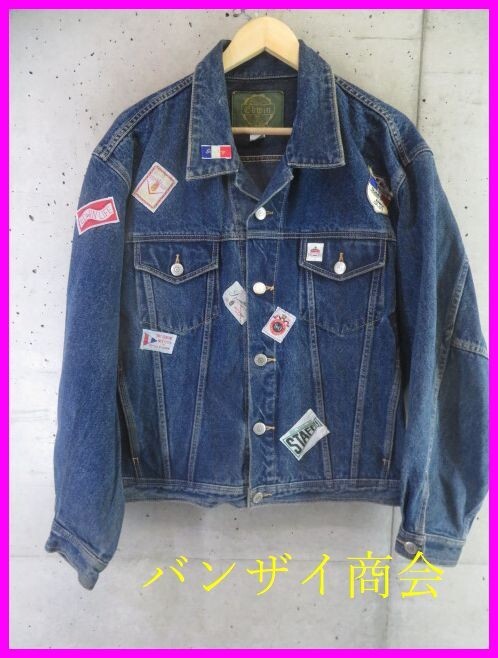 7101b7◆90sヴィンテージ◆EDWIN エドウィン デニムジャケット ジージャン L/カバーオール/Gジャン/パンツ/ジーパン/ジーンズ/古着拍卖