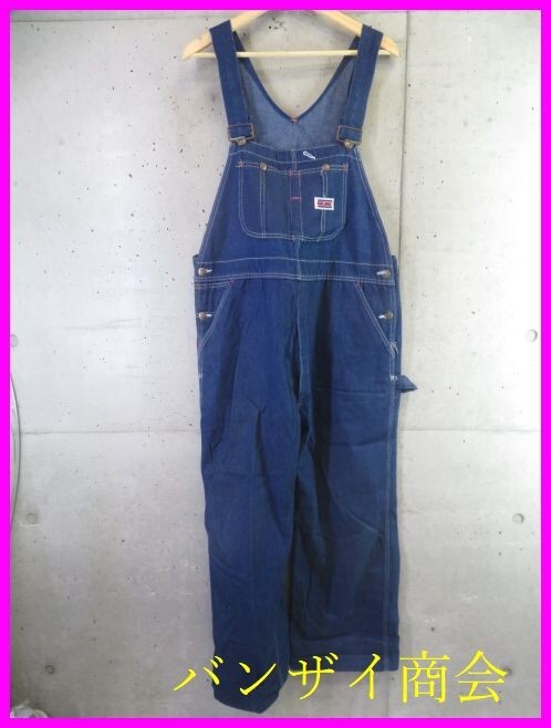 5201b22◆ヴィンテージ◆USA製◆BIG MAC ビックマック オーバーオール デニムジーンズ 40/パンツ/カバーオール/ジャケット/ジージャン/古着拍卖