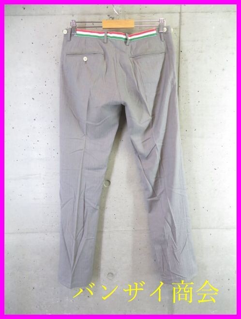 5201b20◆良品です◆日本製◆NU nano-universe ナノユニバース スラックスパンツ 40/ジャケット/ブレザー/スーツ/シャツ/メンズ/男性拍卖