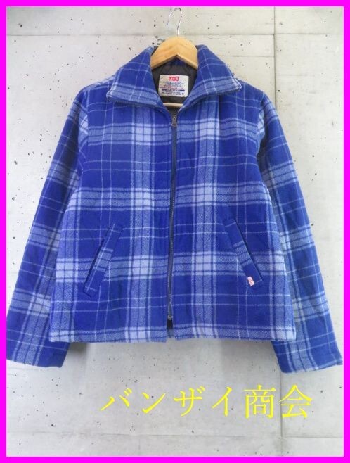 9201b27◆良品です◆Levi's リーバイス チェック 中綿 CPO ウールジャケット M/カバーオール/ジージャン/デニムパンツ/ジーンズ/レディース拍卖