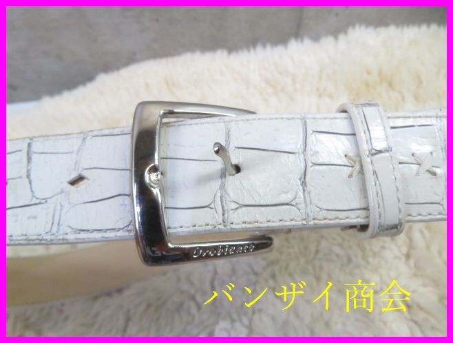5101b3◆高級品◆Orobianco オロビアンコ クロコダイル型押し レザーベルト/バックル/カバン/バッグ/鞄/良品です拍卖