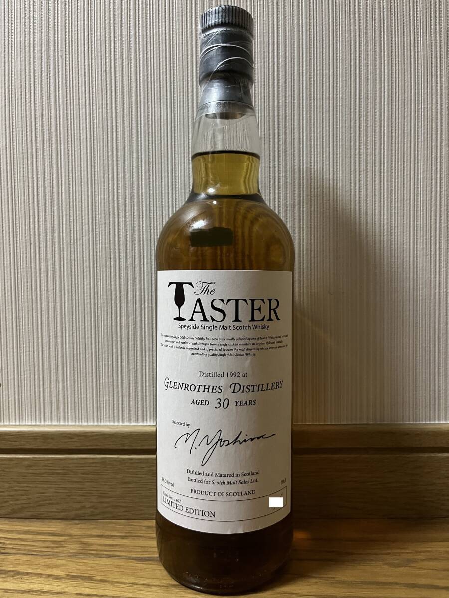 【グレンロセス 1992 30年・ザ テイスター】GLENROTHES 1992 30yo・THE TASTER・48.3%・700ml拍卖