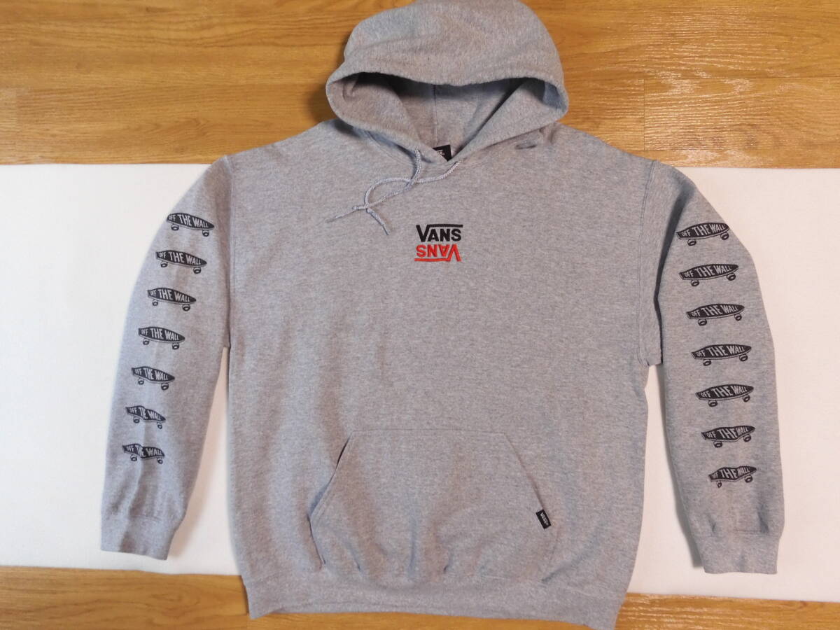 SW1■VANS スウェット パーカー (L) / 袖プリント 胸刺繍拍卖