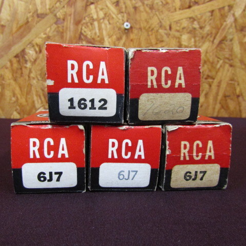 【埼玉発】RCA 真空管 3種5個セット 6J7 1612 1620 動作未確認 現状販売 元箱 中古★7-1006-1拍卖