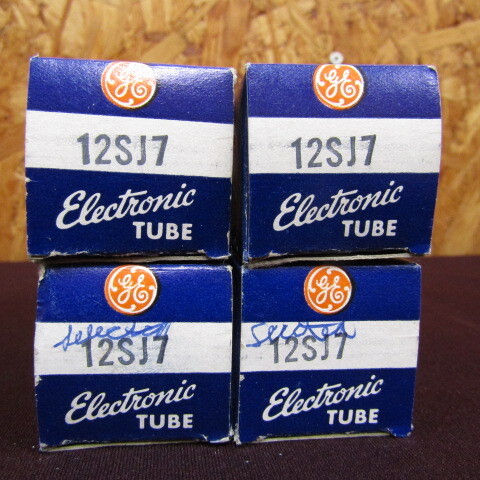 【埼玉発】GENERAL ELECTRIC GE 真空管 ELECTRIC TUBE 12SJ7 4個セット 動作未確認 現状販売 元箱 中古★7-1006-2拍卖
