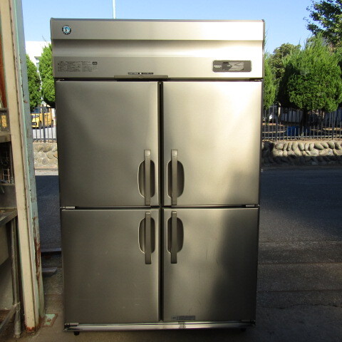 【埼玉発】【美品】ホシザキ 業務用冷凍庫 4枚扉 HF-120AT3-ML 817L 2018年製 三相200V センターピラーレス 中古★7-1030拍卖