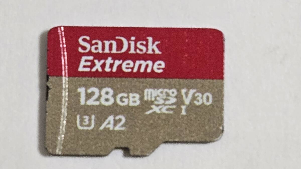 動作確認済み SanDisk Extreme 128GB UHS-I U3 microSDXCメモリーカード SDアダプター付き 001拍卖