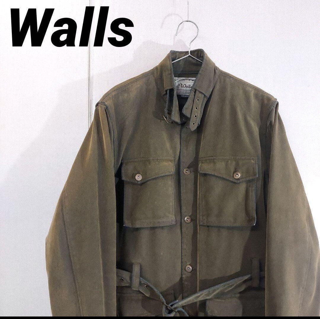 古着 ウォールズ フィールドジャケット ハンティング 微起毛 エイジング Walls拍卖
