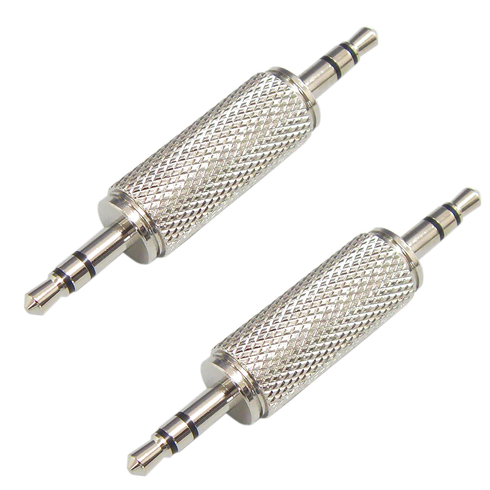 3.5mm ステレオミニプラグ オス-オス 変換アダプタ 2個セット PLG-3232SL-2P 爆買拍卖