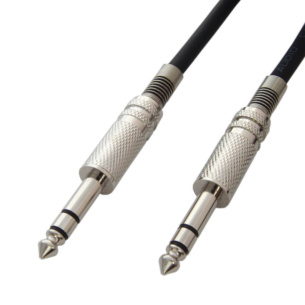 6.3mm ステレオ標準プラグケーブル 5m (オスーオス ストレートプラグ) オーディオケーブル 5m VM4051 爆買拍卖