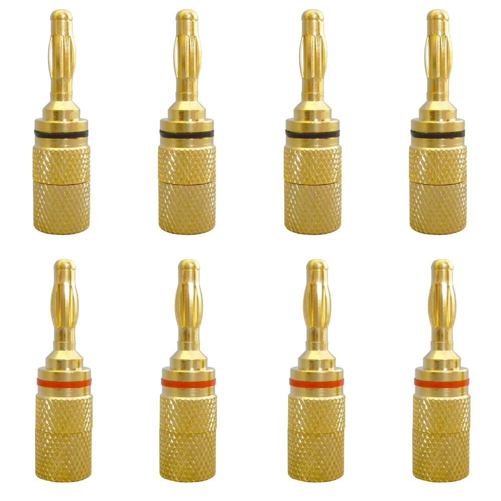 バナナプラグ(リア接続タイプ)1SET(8本入り)(R) FP-0522 爆買拍卖