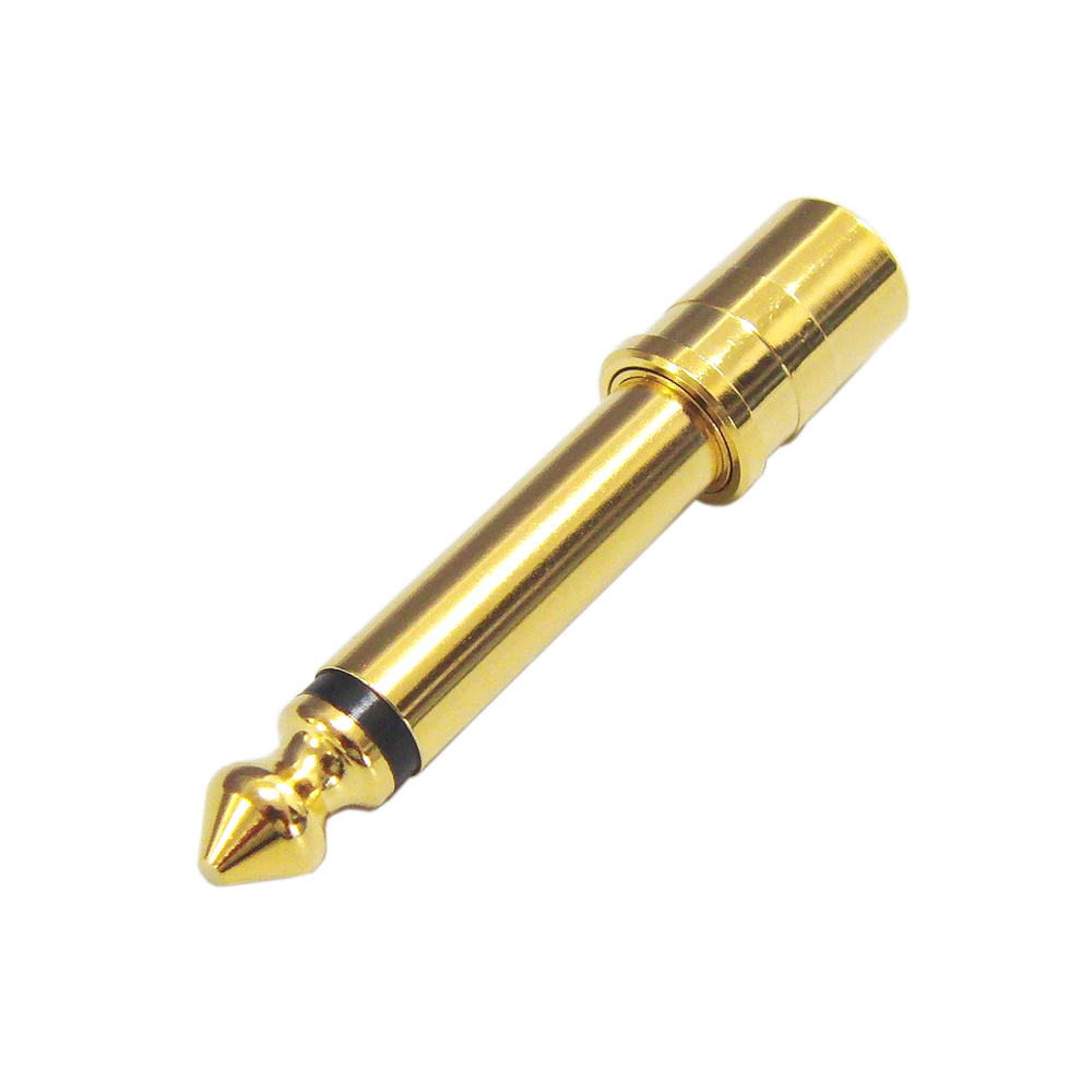 6.3mm モノラル標準プラグ オス - RCA メス オーディオプラグ 変換プラグ PLG-N6205GD拍卖