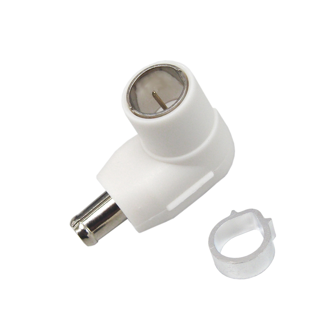 4K8K対応 5C用 アンテナプラグ 白 50個入り アルミリング付 FE-CFP-AP5W-50P拍卖