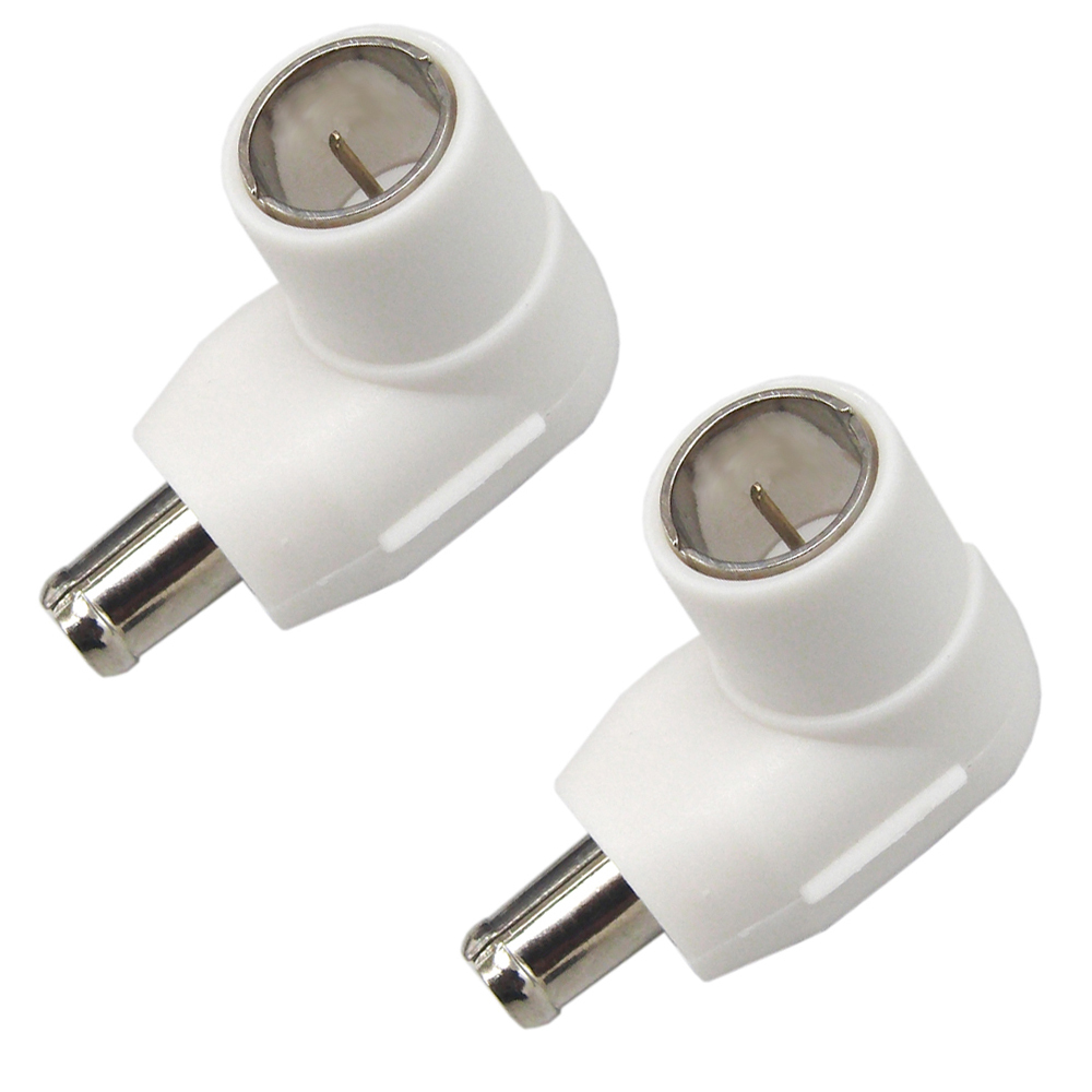 4K8K対応 5C用 アンテナプラグ 白 2個入り アルミリング付 FE-CFP-AP5W-2P拍卖