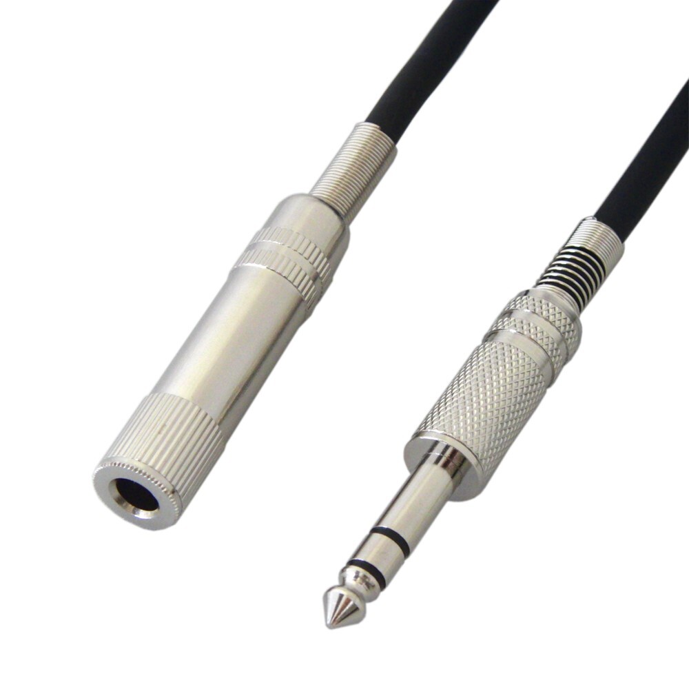 ステレオ標準延長ケーブル 3m 6.3mm 標準プラグ(オス)-標準ジャック(メス) VM4053拍卖