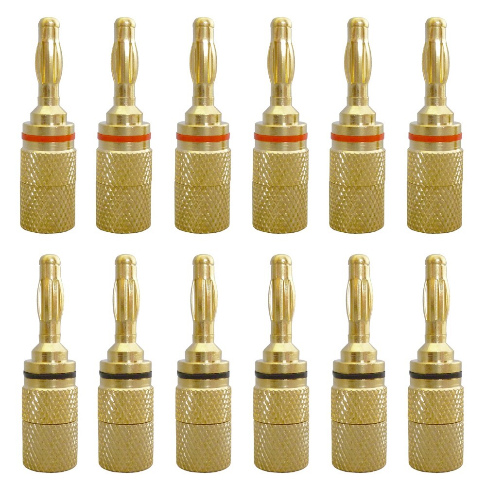 バナナプラグ(リア接続タイプ)1SET(12本入り)(R) FP-0523拍卖