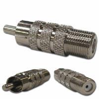 変換アダプタ F型プラグ → RCAプラグ 変換プラグ AD-318 爆買拍卖