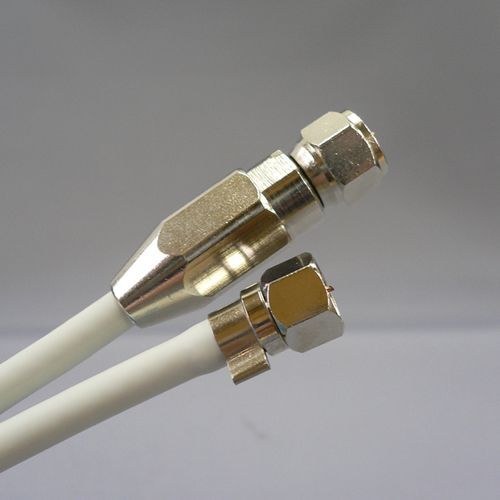 S5CFBアンテナケーブル 片側防水接栓加工(屋外→室内用)15m ホワイト 5CFB15M-WS 爆買拍卖
