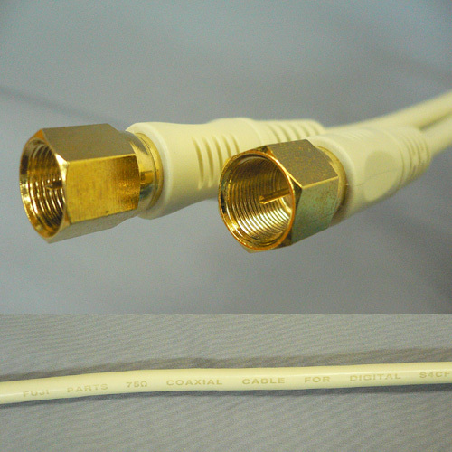 4K8K放送対応 アンテナケーブル F型接栓-F型接栓 1m FBT-310拍卖