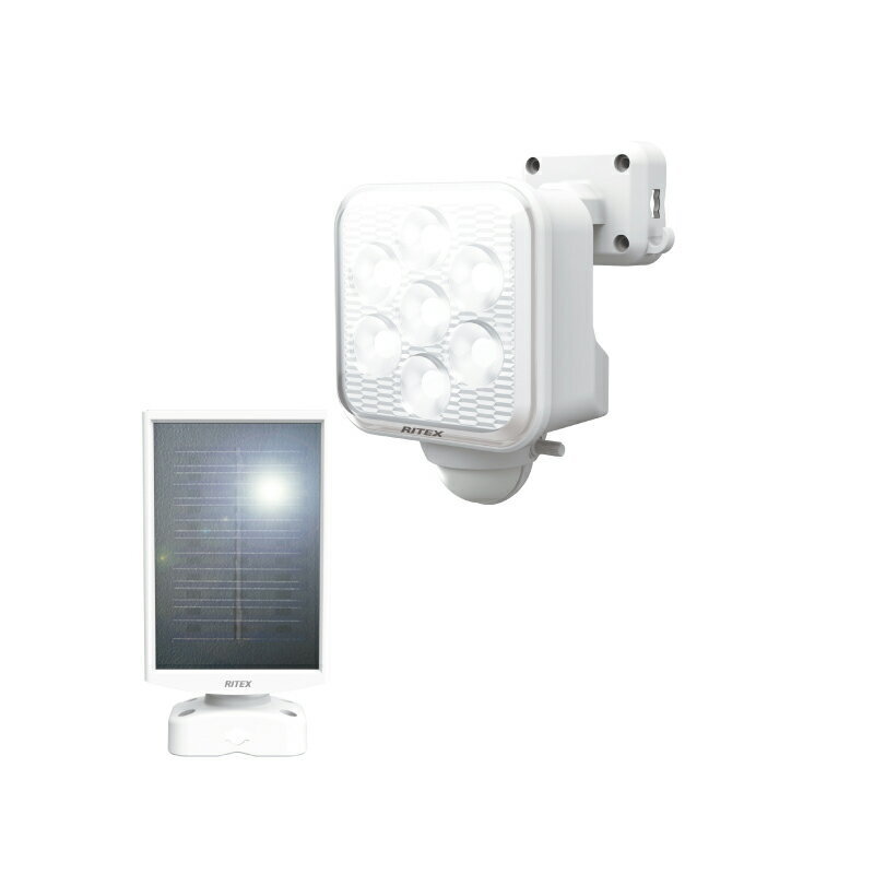 ライテックス(RITEX) 5W×1灯 フリーアーム式LEDソーラーセンサーライト S-110L/S110L 爆買拍卖