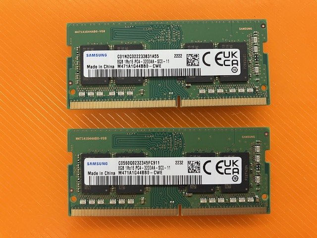 SAMSUNG NOTE用 8GB PC4-3200AA(DDR4-25600) MM 2枚SET 動作OK 郵送発送 99175拍卖