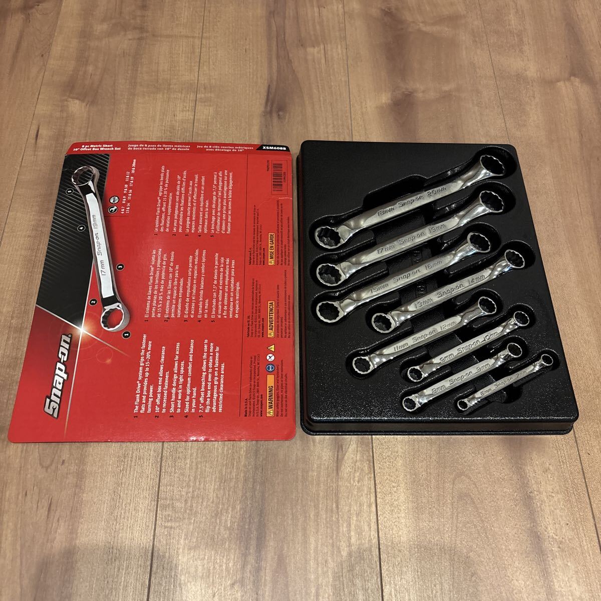 スナップオン Snap-on ショート メガネレンチセット XSM608B 12角 拍卖