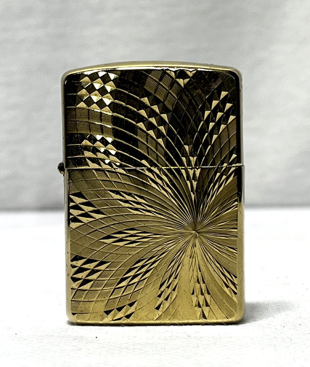 ▽Zippo ジッポー ライター ダイヤモンドカット カラー:ゴールド ジャンク▽013179拍卖