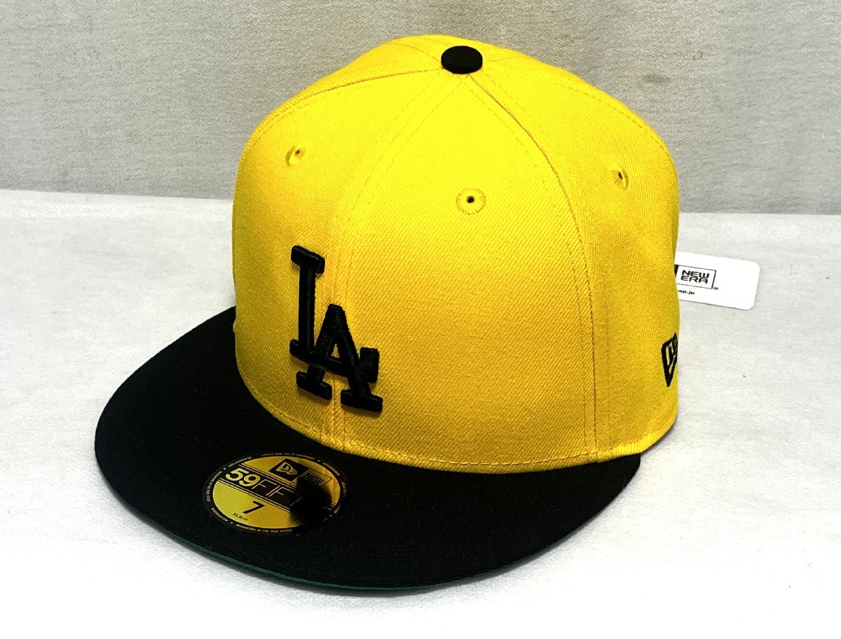 ▽NEW ERA 59FIFTY サイズ7 55.8cm 5950 LOSDOD UNION イエローXブラック 未使用▽013681拍卖
