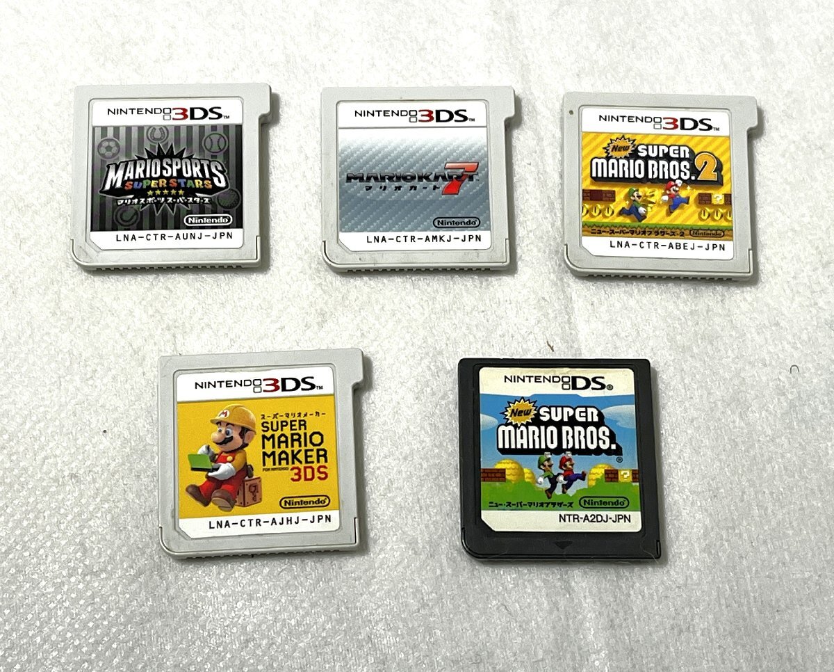 ▽ニンテンドー スーパーマリオ 3DS DS ゲームソフト 5点セット ジャンク・動作未確認▽013489拍卖
