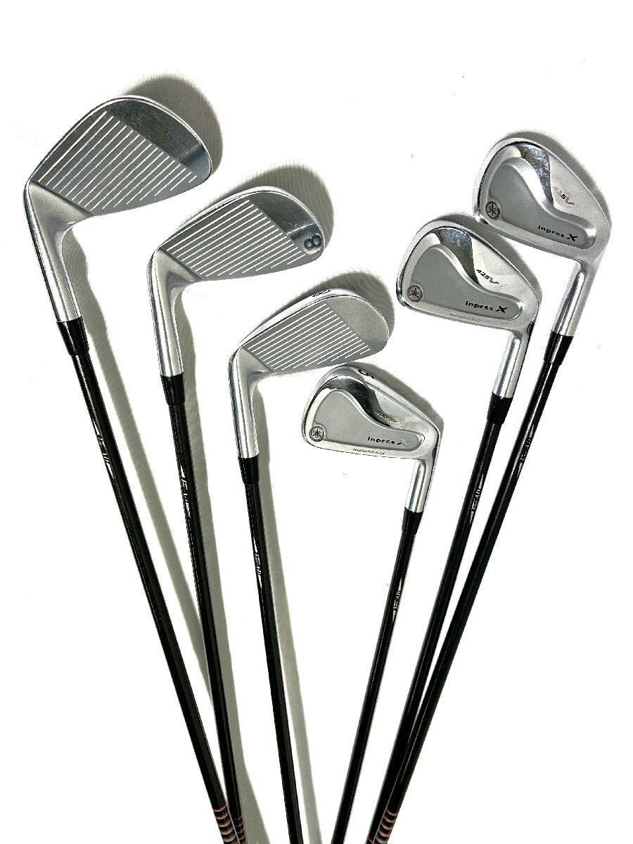 ▽YAMAHA inpres X 425V Tour AD 75 (S) 5・6・7・8・9・P アイアン ヤマハ インプレス 中古▽013611拍卖