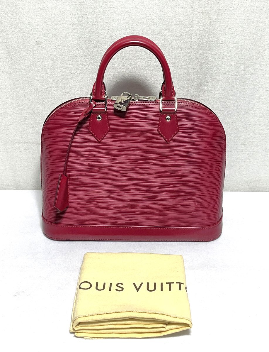 ▽LOUIS VUITTON ルイ・ヴィトン エピ アルマ PM M40490 ハンドバッグ パドロック・カギあり 中古▽013003拍卖